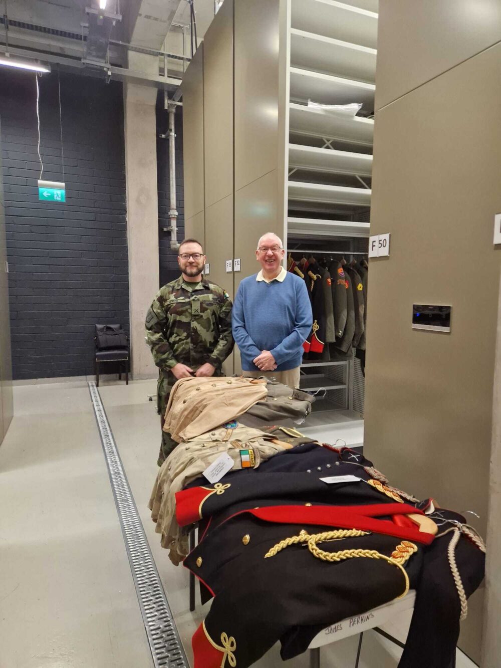 Comdt Ayiotis and Flt Sgt Perkins (retd.)