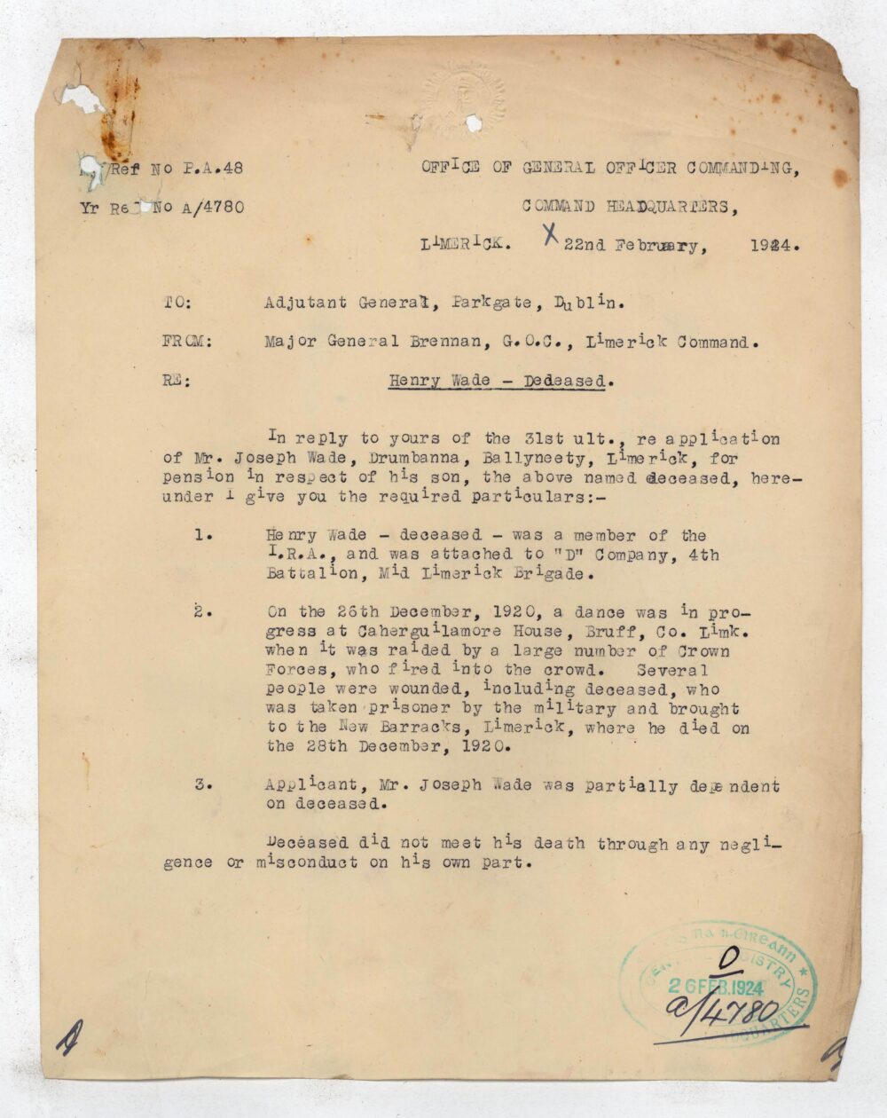 1 D122 Henry Wade 62