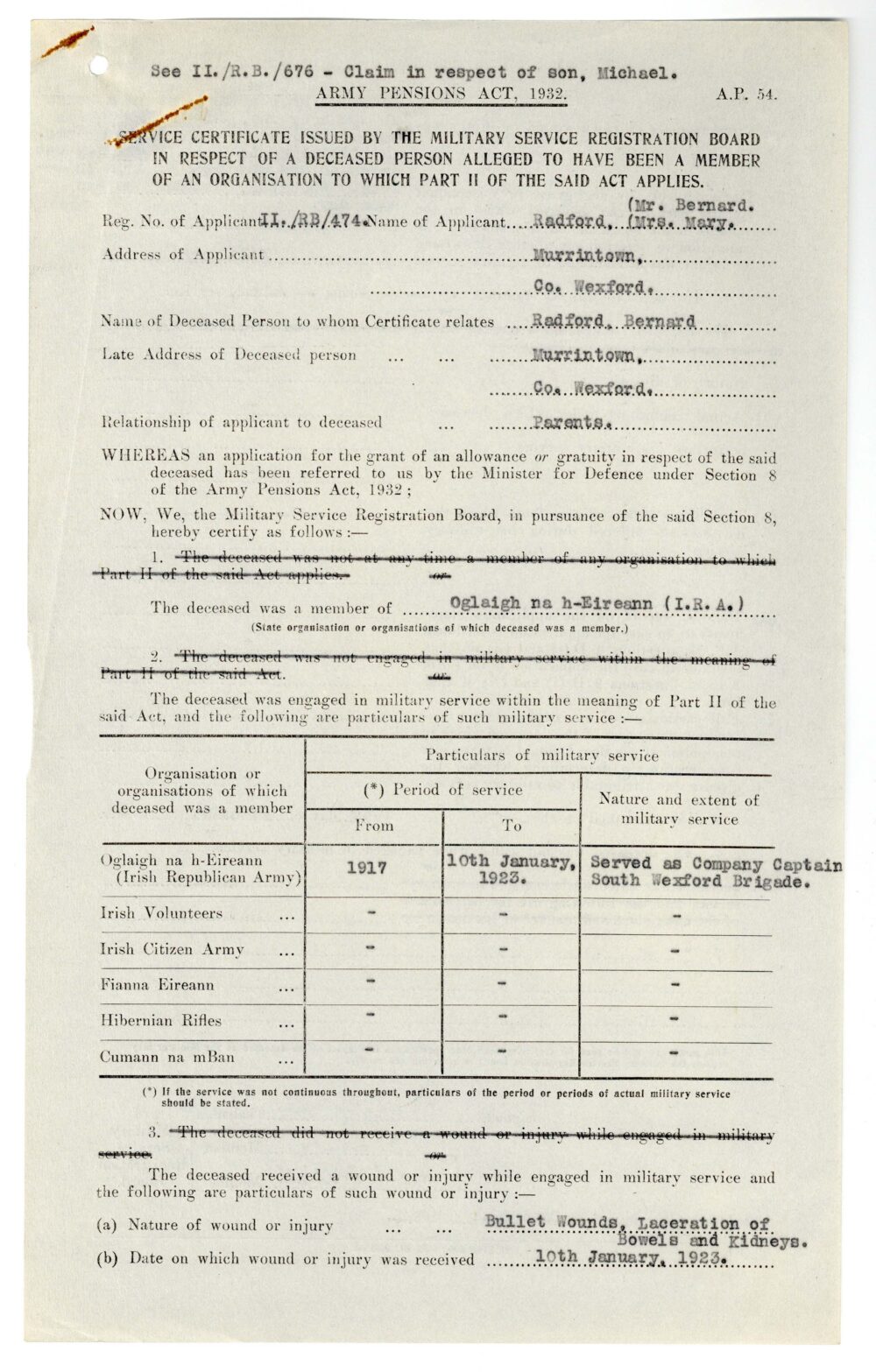 2 RB474 Bernard Radford 8