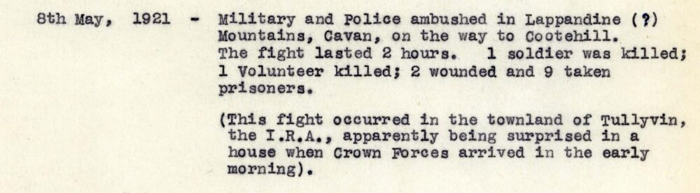 3 Cavan Brigade Old Records pg 2