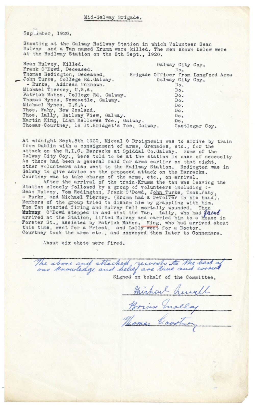 A21 3 Mid Galway Brigade