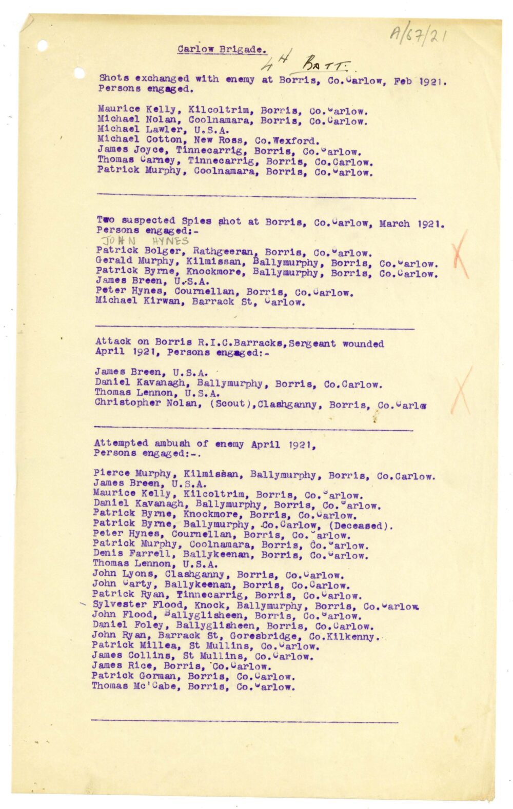 A67 Carlow Brigade 22