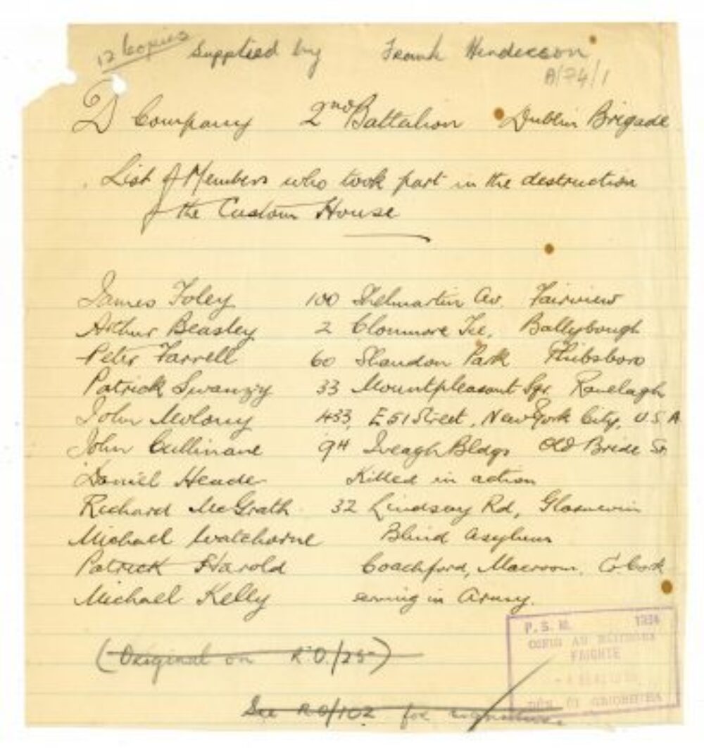 A74 2 Battalion Dublin Brigade 2 e1550492377611