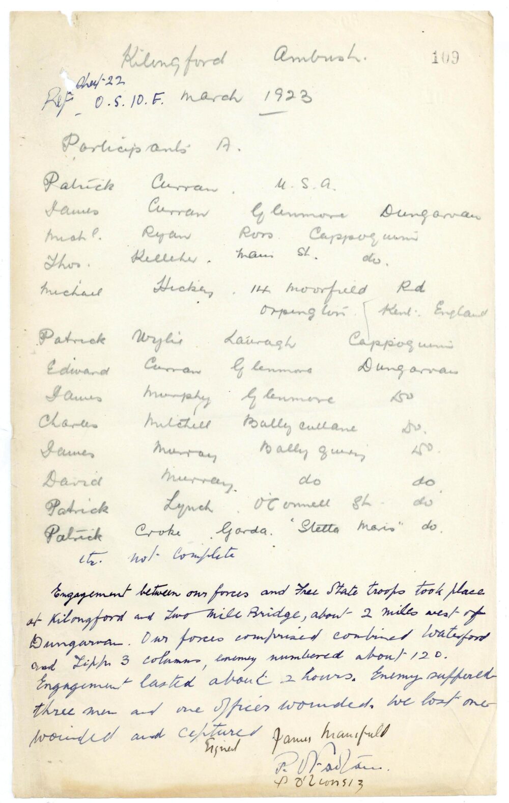 A9 Waterford Brigade pg 141