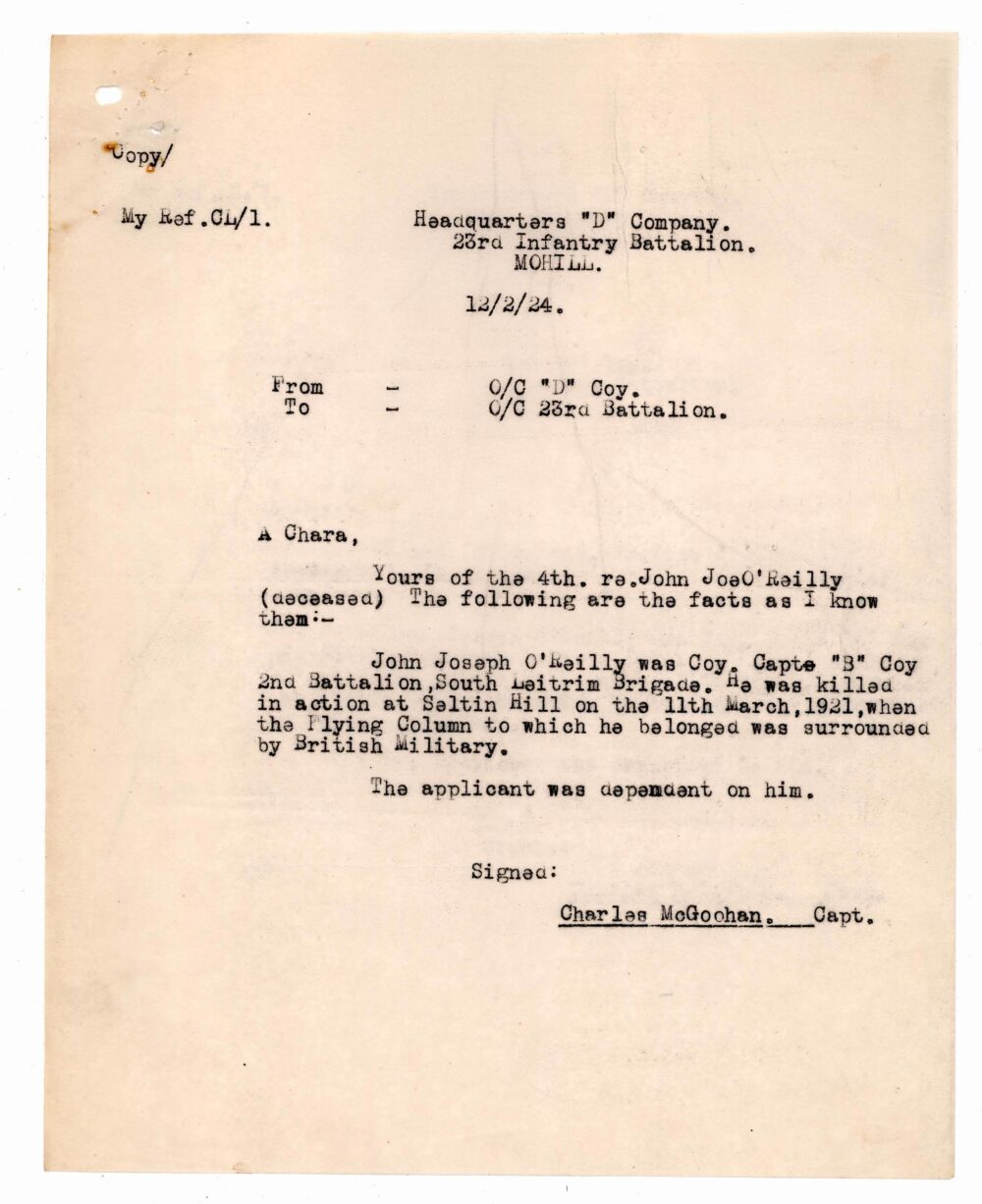 Selton Hill 1 D202 John Joseph O Reilly