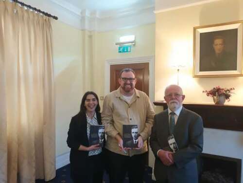 From left, Liz Gillis, Gerard Shannon and Cathal MacSwiney Brugha